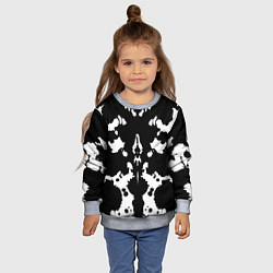 Свитшот детский Тест Роршаха - нейросеть, цвет: 3D-меланж — фото 2