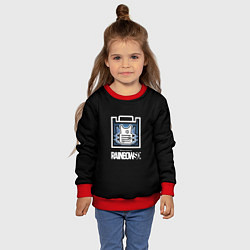 Свитшот детский Rainbnow six онлайн шутер, цвет: 3D-красный — фото 2