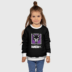 Свитшот детский Rainbow six logo ubisoft, цвет: 3D-белый — фото 2