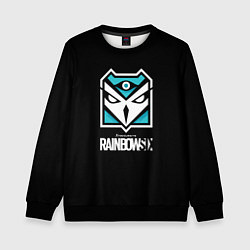 Свитшот детский Том Кленси радуга 6 юбисофт, цвет: 3D-черный