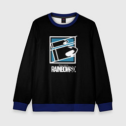 Свитшот детский Том Кленси радуга, цвет: 3D-синий