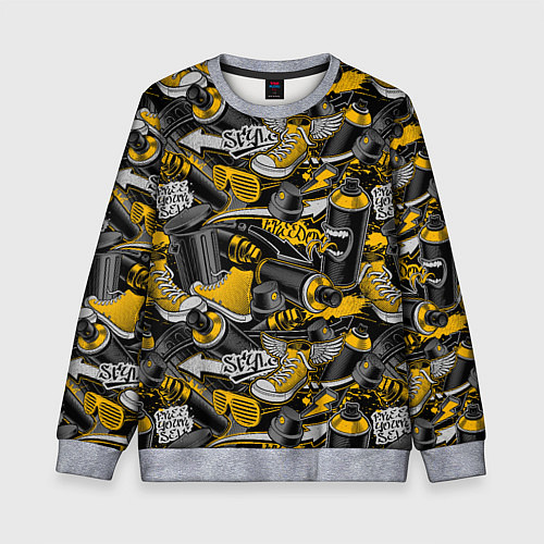 Детский свитшот Освободи себя / 3D-Меланж – фото 1