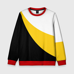 Свитшот детский За веру царя и святую триединую Русь Большой герб, цвет: 3D-красный