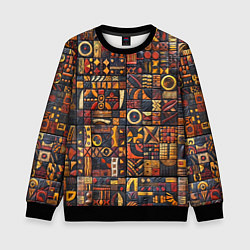 Детский свитшот Африканский орнамент - резьба по дереву