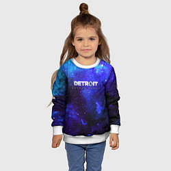 Свитшот детский Detroit become human space, цвет: 3D-белый — фото 2