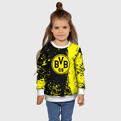 Свитшот детский Borussia fc краски, цвет: 3D-белый — фото 2