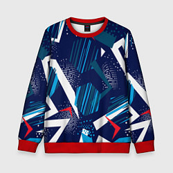 Свитшот детский Абстрактный фон с пятнистым узором, цвет: 3D-красный