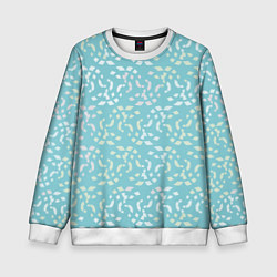 Детский свитшот Мозаика на голубом