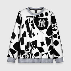 Свитшот детский New York yankees - abstraction, цвет: 3D-меланж