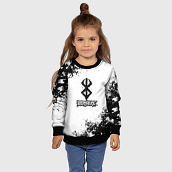 Свитшот детский Хвост феи x Берсерк, цвет: 3D-черный — фото 2