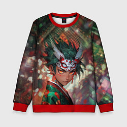 Свитшот детский Юноша драгонмен анимешный, цвет: 3D-красный