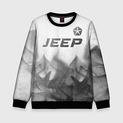 Свитшот детский Jeep - white gradient посередине, цвет: 3D-черный