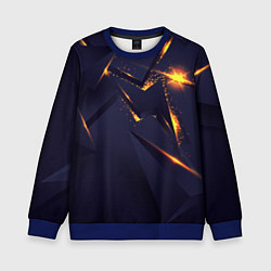 Детский свитшот Золотые неоновые плиты