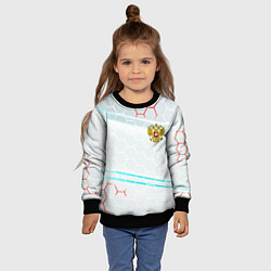 Свитшот детский Герб РФ броня текстура, цвет: 3D-черный — фото 2