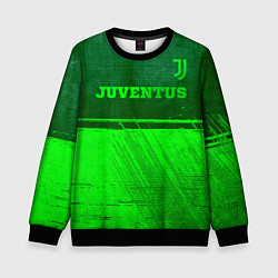 Свитшот детский Juventus - green gradient посередине, цвет: 3D-черный