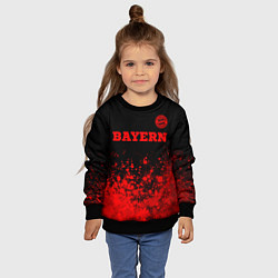 Свитшот детский Bayern - red gradient посередине, цвет: 3D-черный — фото 2