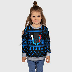 Свитшот детский Rainbow six winter steel, цвет: 3D-меланж — фото 2