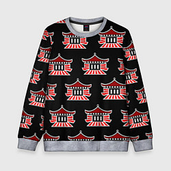 Детский свитшот Буддистские символы - японские атрибуты