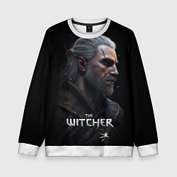 Свитшот детский The Witcher poster, цвет: 3D-белый