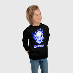 Свитшот детский Samurai logo ghost, цвет: 3D-черный — фото 2