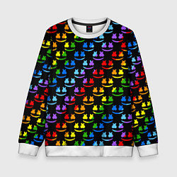 Свитшот детский Marshmello dj colors, цвет: 3D-белый