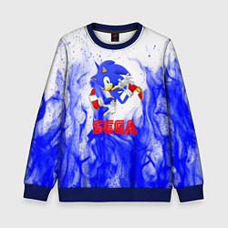 Свитшот детский Sonic flame blue, цвет: 3D-синий