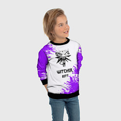Свитшот детский The Witcher 2077 неоновые краски, цвет: 3D-черный — фото 2