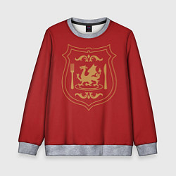 Свитшот детский Подземелье вкусностей - герб, цвет: 3D-меланж