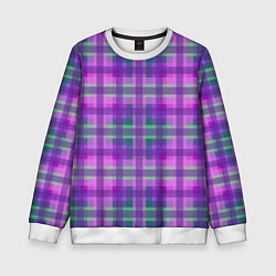 Детский свитшот Клетка в полоску