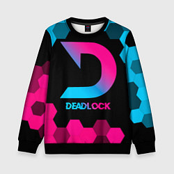 Свитшот детский Deadlock - neon gradient, цвет: 3D-черный