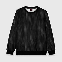 Детский свитшот Мех чёрной кошки