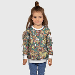 Свитшот детский Монстры и девушки, цвет: 3D-белый — фото 2