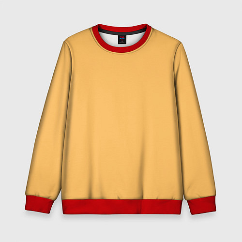 Детский свитшот Эмоция радости - желтый / 3D-Красный – фото 1