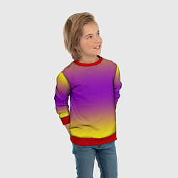 Свитшот детский Градиент текстура абстракция, цвет: 3D-красный — фото 2