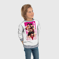 Свитшот детский Ateez группа, цвет: 3D-меланж — фото 2