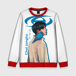 Свитшот детский Ateez Choi Jongho, цвет: 3D-красный