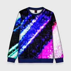 Свитшот детский Marshmello neon steel, цвет: 3D-синий