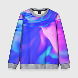 Свитшот детский Неоновая текстура абстракция, цвет: 3D-меланж