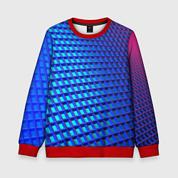 Детский свитшот Неоновая клетка текстура