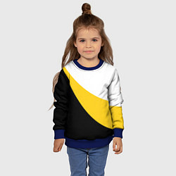 Свитшот детский Мы русские с нами Бог большой КЦК, цвет: 3D-синий — фото 2