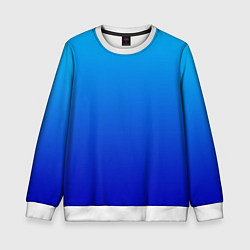 Детский свитшот Голубой градиент