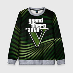 Свитшот детский Grand Theft Auto V - logo, цвет: 3D-меланж