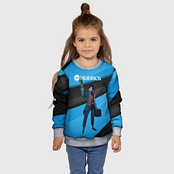 Свитшот детский Deadlock Pocket, цвет: 3D-меланж — фото 2