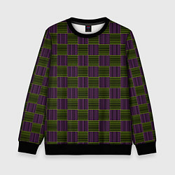 Детский свитшот Геометрический узор из неоновых линий