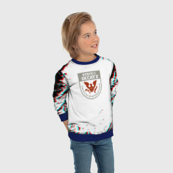 Свитшот детский State of decay краски, цвет: 3D-синий — фото 2
