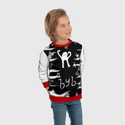 Свитшот детский Ъуъ съука memes, цвет: 3D-красный — фото 2