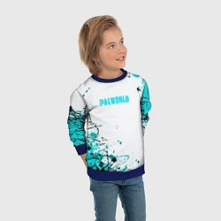 Свитшот детский Palworld краски, цвет: 3D-синий — фото 2