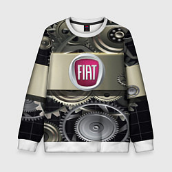 Свитшот детский FIAT logo motors, цвет: 3D-белый