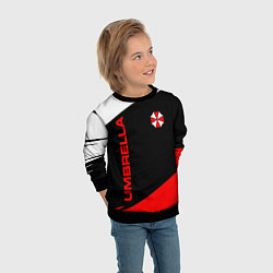Свитшот детский Umbrella corporation - resident evil, цвет: 3D-черный — фото 2