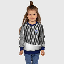 Свитшот детский Volkswagen metal motors, цвет: 3D-синий — фото 2